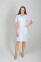 Magnolia dressing gown. COTTON. White + pink (trim) (544779) Magnolia dressing gown. COTTON. White + pink (trim) (544779) фото 1