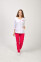 Flamingo+ Br. skinny suit. COTTON. White / raspberry (544699) Flamingo+ Br. skinny suit. COTTON. White / raspberry (544699) фото 1