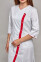 Cleopatra dressing gown. COTTON. White + red (trim) (544814) Cleopatra dressing gown. COTTON. White + red (trim) (544814) фото 6