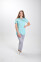 Костюм медицинский И-30+ Бр. зауженные. COTTON. Ментол / дым (544734) Костюм медицинский И-30+ Бр. зауженные. COTTON. Ментол / дым (544734) фото 1