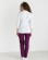 Medical suit for women Sakura white-purple 124-346-678 / 317-346-679 (6613238) Medical suit for women Sakura white-purple 124-346-678 / 317-346-679 (6613238) фото 2
