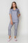 Костюм медицинский Ева-стрейч+ Брюки 7/8 Стрейчевый COTTON. Дым (5410080) Костюм медицинский Ева-стрейч+ Брюки 7/8 Стрейчевый COTTON. Дым (5410080) фото 1