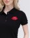 Medical Polo for women black embroidered Lips 147-321-635 (6613422) Medical Polo for women black embroidered Lips 147-321-635 (6613422) фото 3