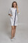 Cleopatra dressing gown. COTTON. White + black (trim) (544815) Cleopatra dressing gown. COTTON. White + black (trim) (544815) фото 3