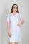 Magnolia dressing gown. COTTON. White + pink (trim) (544779) Magnolia dressing gown. COTTON. White + pink (trim) (544779) фото 3