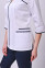 Костюм медицинский Жасмин+ Бр. зауженные. COTTON. Белый / темно-синий (544635) Костюм медицинский Жасмин+ Бр. зауженные. COTTON. Белый / темно-синий (544635) фото 4