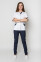 Christina+Br. skinny suit. COTTON. White / navy blue (5410107) Christina+Br. skinny suit. COTTON. White / navy blue (5410107) фото 11