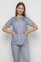 Костюм женский медицинский Моник, зауженные брюки. Дым (5436956) Костюм женский медицинский Моник, зауженные брюки. Дым (5436956) фото 3
