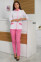 Medical women's suit "Aurora" pink 534192 (blouse 534256 + pants 534255) Medical women's suit "Aurora" pink 534192 (blouse 534256 + pants 534255) фото 1