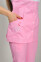 Костюм медицинский Роуз+ Бр. зауженные. COTTON. Белый / розовый / вышивка (544661) Костюм медицинский Роуз+ Бр. зауженные. COTTON. Белый / розовый / вышивка (544661) фото 4