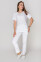 Костюм медицинский Моник+ Бр. зауженные. COTTON. Белый + дым (кант) (5410146) Костюм медицинский Моник+ Бр. зауженные. COTTON. Белый + дым (кант) (5410146) фото 9