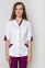 Костюм медицинский Кристина+Бр. зауженные. COTTON. Белый / баклажан (5410101) Костюм медицинский Кристина+Бр. зауженные. COTTON. Белый / баклажан (5410101) фото 14