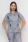 Medical stretch jacket Emelie-stretch. Smoke (5437006) Medical stretch jacket Emelie-stretch. Smoke (5437006) фото 2