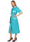 Dressing gown female model short sleeve turquoise (220066) Dressing gown female model short sleeve turquoise (220066) фото 1