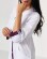 Medical gown women's Olivia buttoned white-purple 159-346-677 (6613586) Medical gown women's Olivia buttoned white-purple 159-346-677 (6613586) фото 8