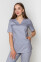 Костюм медицинский Ева-стрейч+ Брюки 7/8 Стрейчевый COTTON. Дым (5410080) Костюм медицинский Ева-стрейч+ Брюки 7/8 Стрейчевый COTTON. Дым (5410080) фото 4