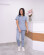 Women's medical blouse "Avicenna" gray-blue (5337137) Women's medical blouse "Avicenna" gray-blue (5337137) фото 1