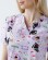 Медицинский костюм с принтом женский Топаз Laboratory white/purple 137-324-775  (6613277) Медицинский костюм с принтом женский Топаз Laboratory white/purple 137-324-775  (6613277) фото 4