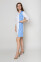 Lily's bathrobe. COTTON. White + blue + dark blue (edge) (5411146) Lily's bathrobe. COTTON. White + blue + dark blue (edge) (5411146) фото 2