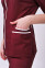 Костюм медицинский Жасмин+ Бр. зауженные. COTTON. Бордо + белый (отделка) (544632) Костюм медицинский Жасмин+ Бр. зауженные. COTTON. Бордо + белый (отделка) (544632) фото 5