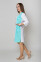 Robe Lily. COTTON. White + menthol + caribbean (edging) (5411149) Robe Lily. COTTON. White + menthol + caribbean (edging) (5411149) фото 3