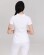 Medical polo for women white embroidered Zubik 147-324-636 (6613392) Medical polo for women white embroidered Zubik 147-324-636 (6613392) фото 2