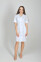 Magnolia dressing gown. COTTON. White + stone (button) (544775) Magnolia dressing gown. COTTON. White + stone (button) (544775) фото 2