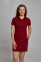POLO classic dress, short sleeve. Bordeaux (544611) POLO classic dress, short sleeve. Bordeaux (544611) фото 1