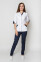 Christina+Br. skinny suit. COTTON. White / navy blue (5410107) Christina+Br. skinny suit. COTTON. White / navy blue (5410107) фото 1
