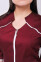 Костюм медицинский Жасмин+ Бр. зауженные. COTTON. Бордо + белый (отделка) (544632) Костюм медицинский Жасмин+ Бр. зауженные. COTTON. Бордо + белый (отделка) (544632) фото 6