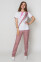 Suit Ice+Br. Virginia. COTTON. White + ash rose + pink / ash rose (5410047) Suit Ice+Br. Virginia. COTTON. White + ash rose + pink / ash rose (5410047) фото 1