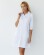 Medical gown women's Manhattan white-gray 157-366-679 (6613597) Medical gown women's Manhattan white-gray 157-366-679 (6613597) фото 1