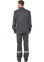 Worker suit gray - bib overall with jacket (220083) Worker suit gray - bib overall with jacket (220083) фото 2