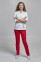 Diana+Br. skinny suit. COTTON. White / red (544663) Diana+Br. skinny suit. COTTON. White / red (544663) фото 3