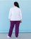 Medical suit for women Sakura white-purple 124-346-678 / 317-346-679 (6613238) Medical suit for women Sakura white-purple 124-346-678 / 317-346-679 (6613238) фото 11