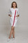 Cleopatra dressing gown. COTTON. White + red (trim) (544814) Cleopatra dressing gown. COTTON. White + red (trim) (544814) фото 1