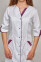 Халат медицинский Кристина. COTTON. Белый / баклажан + розовый (кант) (544789) Халат медицинский Кристина. COTTON. Белый / баклажан + розовый (кант) (544789) фото 5