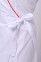 Dressing gown Venice. COTTON. White + red (trim) (544764) Dressing gown Venice. COTTON. White + red (trim) (544764) фото 6
