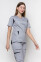Medical stretch jacket Emelie-stretch. Smoke (5437006) Medical stretch jacket Emelie-stretch. Smoke (5437006) фото 3