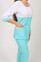 Костюм медицинский Фламинго+ Бр. зауженные. COTTON. Белый / ментол (544697) Костюм медицинский Фламинго+ Бр. зауженные. COTTON. Белый / ментол (544697) фото 4