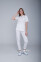 Women's medical blouse "MARIA" white (3399154) Women's medical blouse "MARIA" white (3399154) фото 8