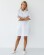 Medical gown women's Manhattan white-gray 157-366-679 (6613597) Medical gown women's Manhattan white-gray 157-366-679 (6613597) фото 2
