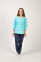 Flamingo+ Br. skinny suit. COTTON. Menthol / dark blue (544696) Flamingo+ Br. skinny suit. COTTON. Menthol / dark blue (544696) фото 1