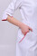 Dressing gown Venice. COTTON. White + red (trim) (544764) Dressing gown Venice. COTTON. White + red (trim) (544764) фото 5