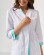 Medical gown women's Olivia buttoned white-menthol 159-464-677 (6613593) Medical gown women's Olivia buttoned white-menthol 159-464-677 (6613593) фото 5