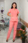 Medical women's suit "Edelvika" coral (blouse 534240 + pants 534239) Medical women's suit "Edelvika" coral (blouse 534240 + pants 534239) фото 1