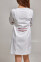Cleopatra dressing gown. COTTON. White + red (trim) (544814) Cleopatra dressing gown. COTTON. White + red (trim) (544814) фото 7