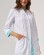 Medical gown women's Olivia buttoned white-menthol 159-464-677 (6613593) Medical gown women's Olivia buttoned white-menthol 159-464-677 (6613593) фото 7