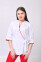 Venice+ Br. skinny suit. COTTON. White / red (544626) Venice+ Br. skinny suit. COTTON. White / red (544626) фото 3