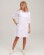Medical gown women's Manhattan white with ash pink 157-481-679 (6613599) Medical gown women's Manhattan white with ash pink 157-481-679 (6613599) фото 1